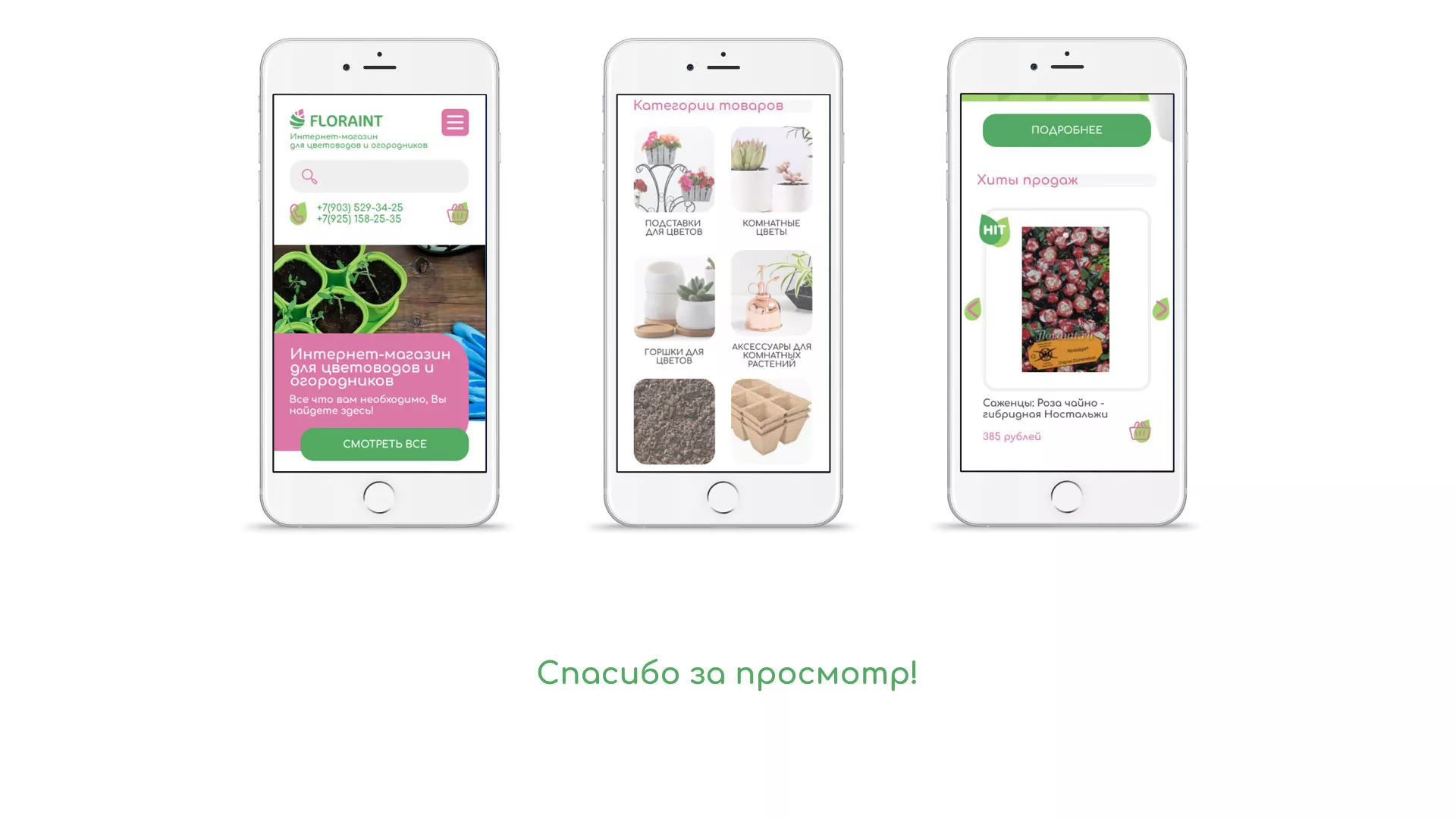 Создание логотипа и интернет-магазина «FLORAINT» в Снежинске