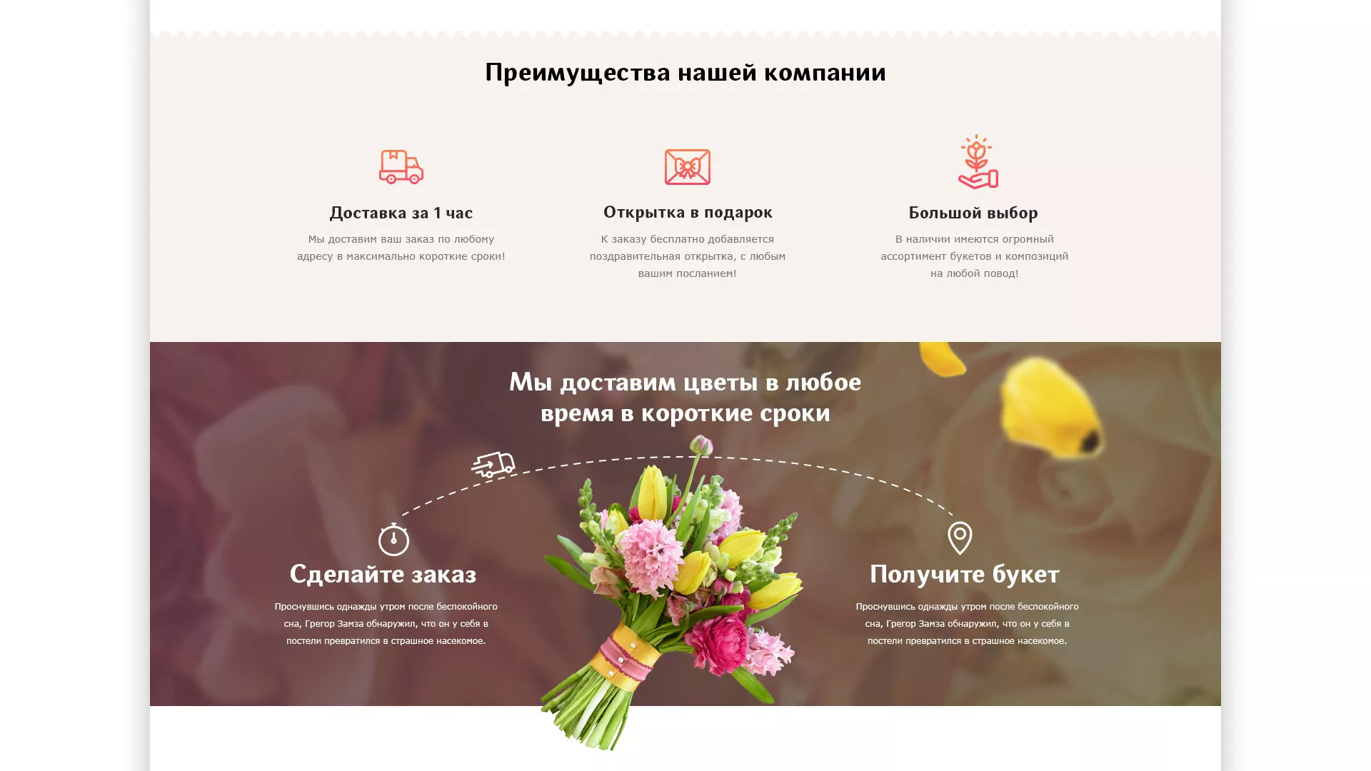 Создание интернет-магазина «Букет-онлайн» по цветам в Снежинске