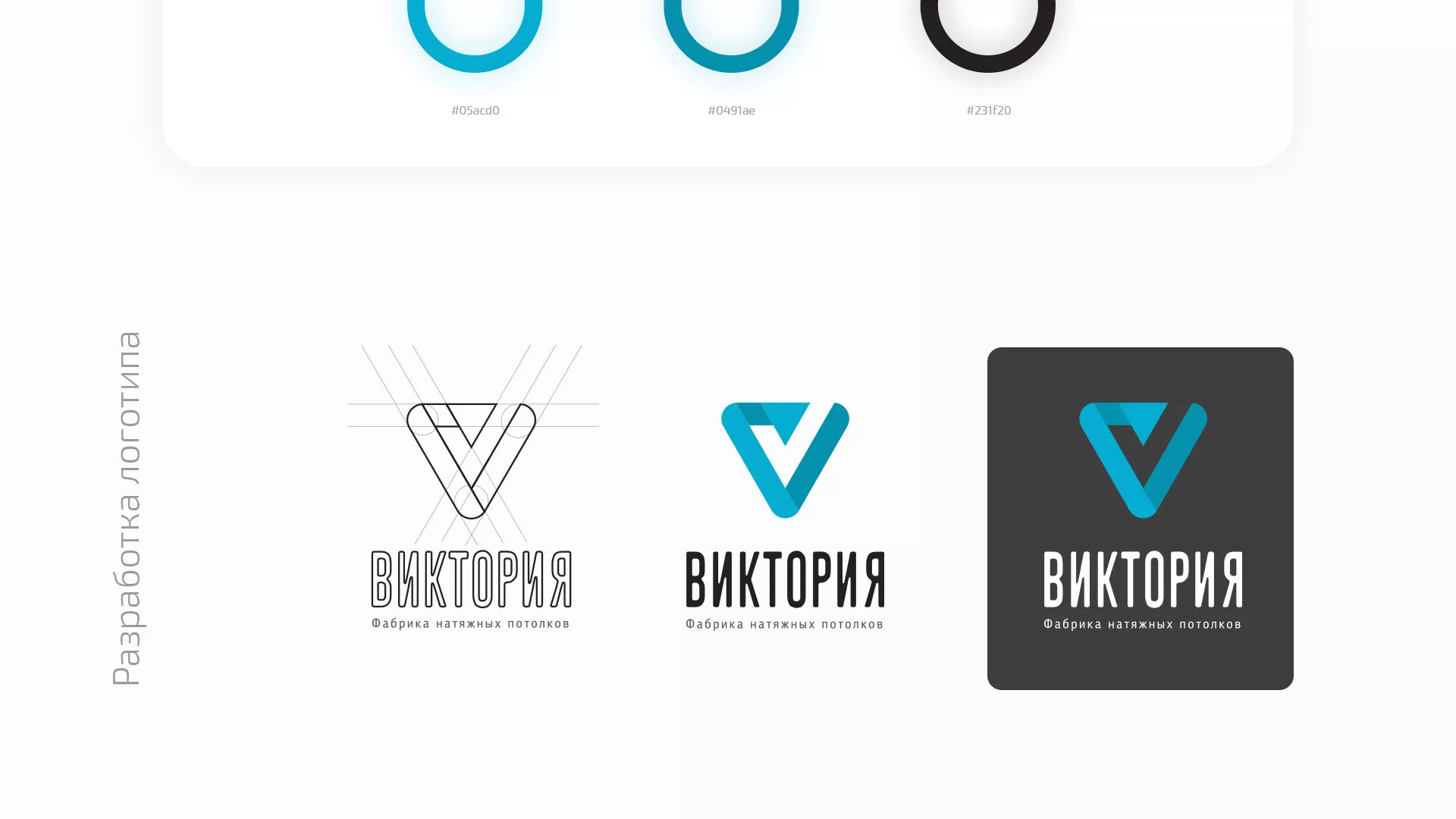 Разработка фирменного стиля компании по продаже и установке натяжных потолков в Снежинске