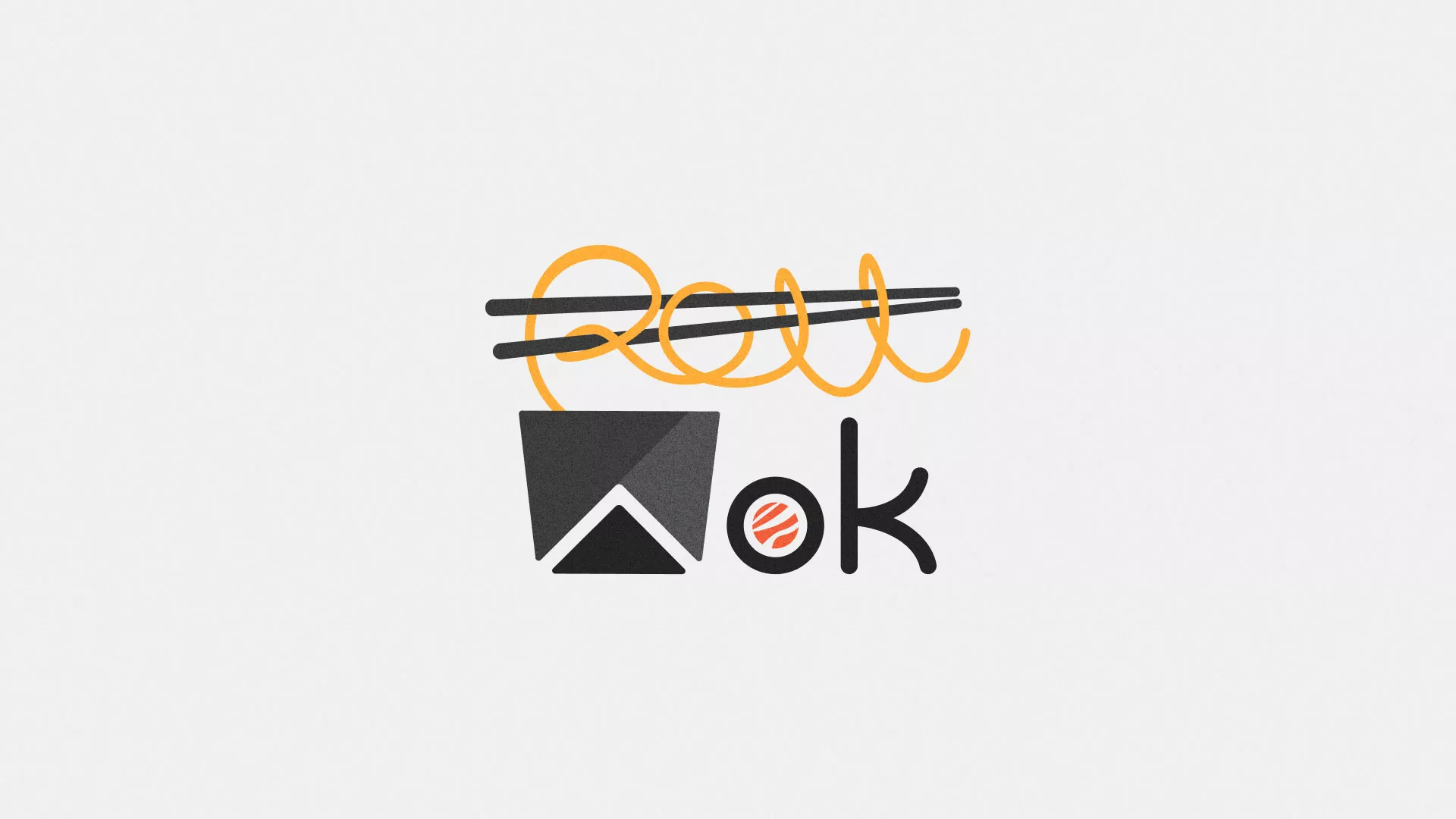 Разработка логотипа в Снежинске для суши-бара «Roll Wok Club» Разработка логотипа в Снежинске для суши-бара «Roll Wok Club»